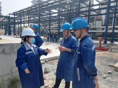 中心技術(shù)人員赴“5萬噸/年高端化學(xué)品制造及配套項(xiàng)目(一期工程)”現(xiàn)場(chǎng)開展消防驗(yàn)收前期技術(shù)服務(wù)
